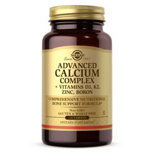 SOLGAR Ultimate Bone Support - Advanced Calcium Complex (D3 + K2 + Zinc + Boron) (120 tabs) - Viking Supplements