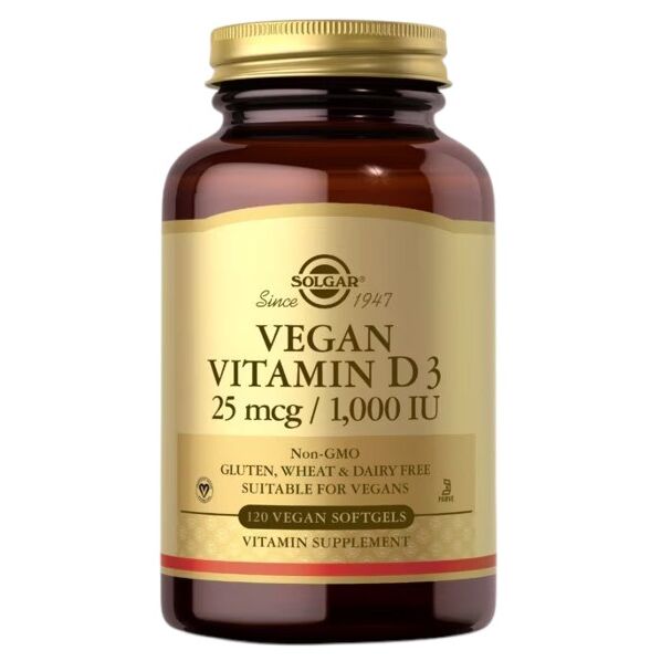 SOLGAR Vitamin D3 25 mcg (1000 IU) (120 Softgels) - Viking Supplements