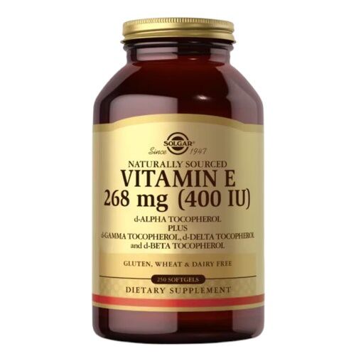 SOLGAR Vitaminas E, mišinys, 268 mg (400 TV) (250 minkštųjų kapsulių) – Viking Supplements