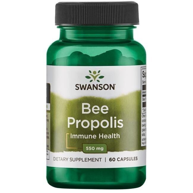 SWANSON Bičių propolis 550 mg, 60 kapsulių – Viking Supplements