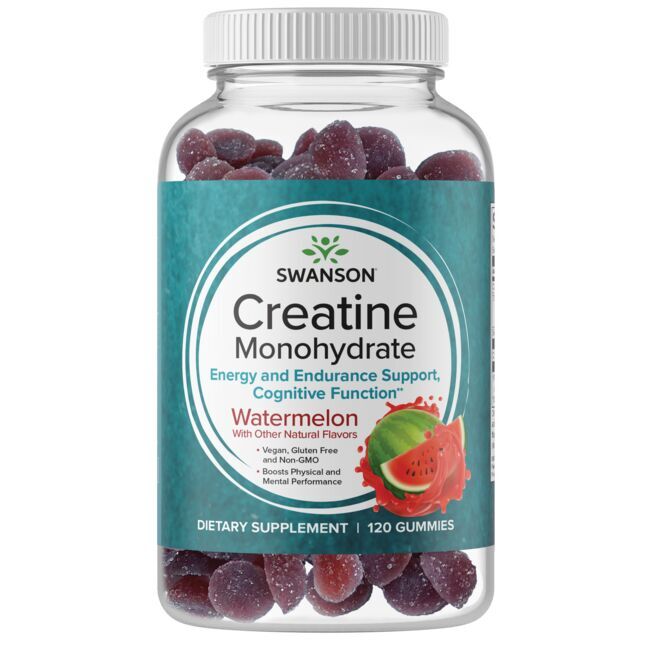 SWANSON Creatine Monohydrate Watermelon (120 żelek) - Viking Supplements