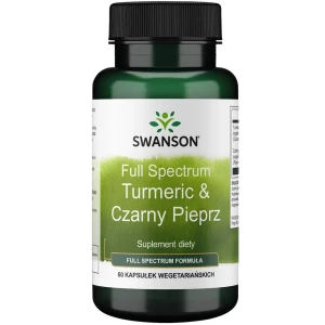 SWANSON FS Kurkuma ir juodieji pipirai, 60 kapsulių – Viking Supplements