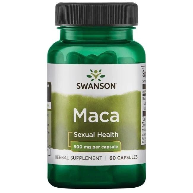 SWANSON Maka ekstraktas 500 mg, 60 kapsulių – Viking Supplements