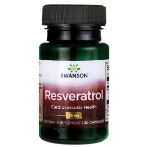 SWANSON Resveratrol 50 mg, 30 kapsulių – Viking Supplements