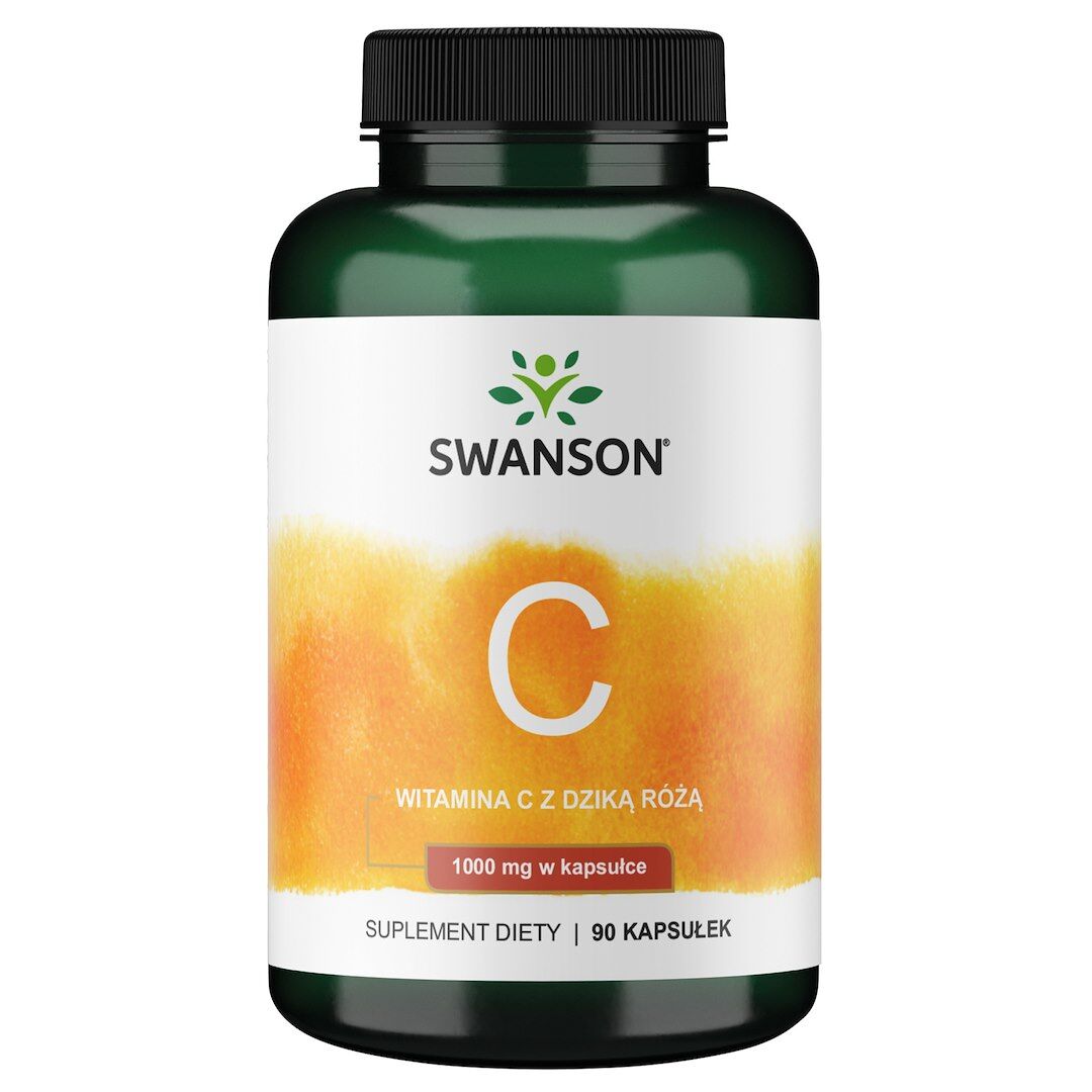 SWANSON Vitaminas C 1000 + laukinė rožė, 90 kapsulių – Viking Supplements