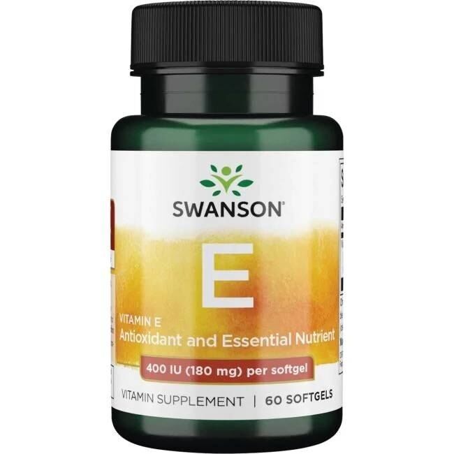 SWANSON Witamina E 400IU 60kaps - Viking Supplements