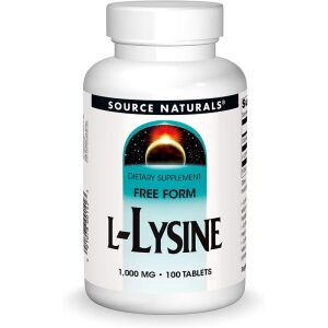 „Source Naturals“ L-lizinas 1000 mg, 100 tablečių – Viking Supplements