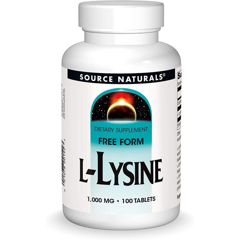 „Source Naturals“ L-lizinas 1000 mg, 100 tablečių – Viking Supplements