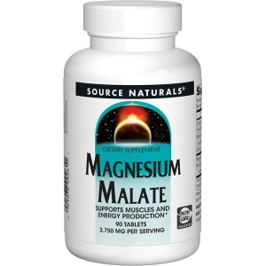 „Source Naturals“ magnio malatas, 1250 mg, 90 tablečių – Viking Supplements