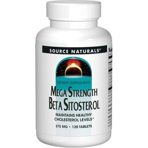 „Source Naturals“ „Mega Strength“ beta-sitosterolis, 375 mg, 120 vegetariškų tablečių – Viking Supplements