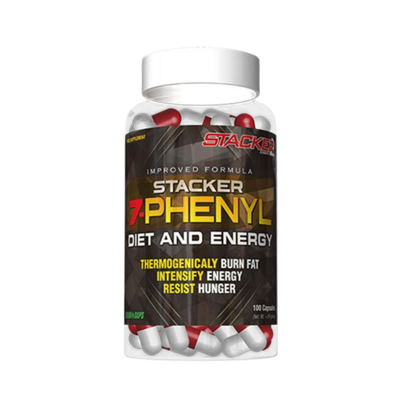 „Stacker2 Europe“ – „Stacker 2 7-Phenyl Stack“ – 100 kapsulių (EAN 8717472070531) – „Viking Supplements“