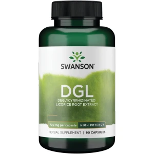 „Swanson“ DGL „High Potency“ 700 mg, 90 kapsulių – Viking Supplements