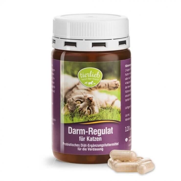 TIERLIEB „Darm-Regulat“ su probiotikais katėms (120 kapsulių) – „Viking Supplements“