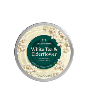 The Body Shop White Tea and Elderflower Body Butter (200 ml) - Viking Supplements