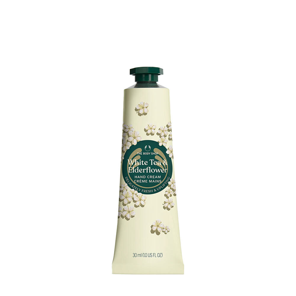 „The Body Shop“ rankų kremas su baltojo arbatos ir šeivamedžio žiedų ekstraktais (30 ml) – Viking Supplements