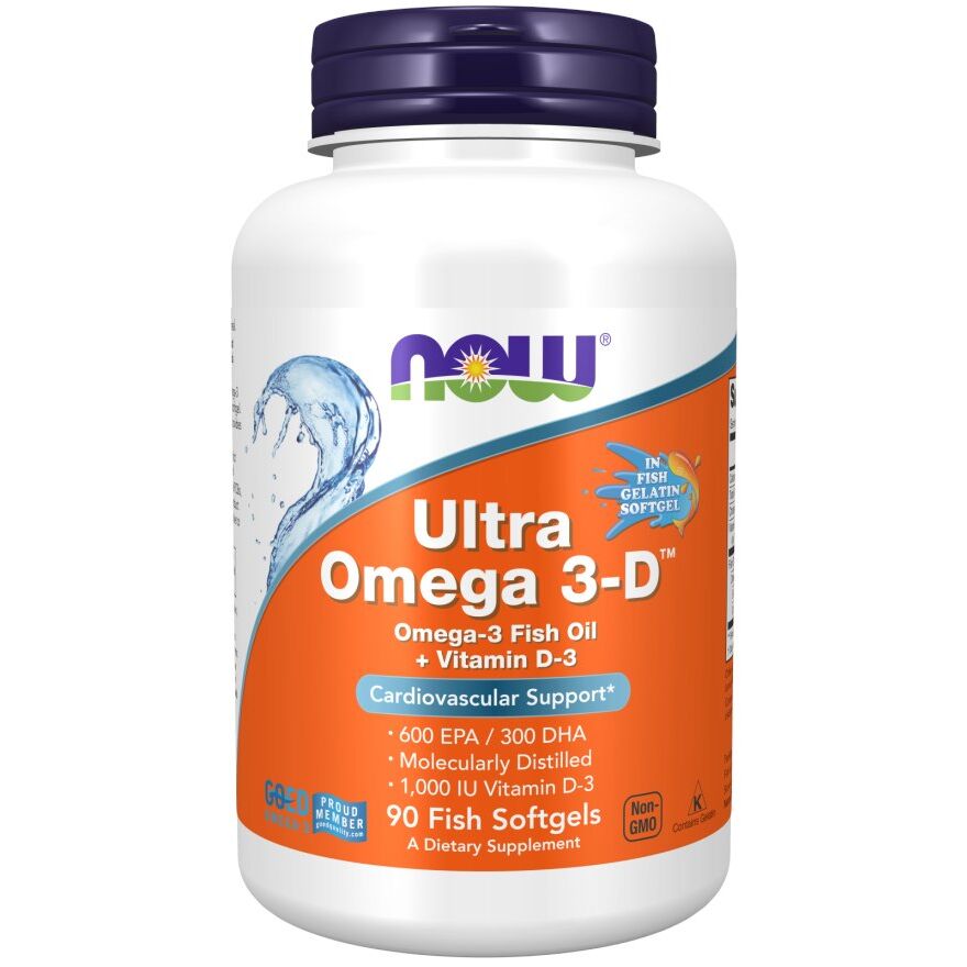 „Ultra Omega 3-D“ su vitaminu D-3 – 90 minkštųjų kapsulių – „Viking Supplements“