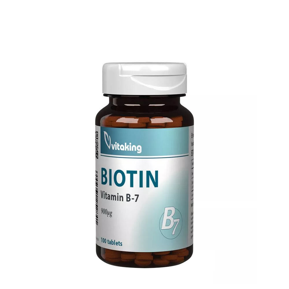 „Vitaking“ B7 biotinas 900 mcg (100 tablečių) – Viking Supplements