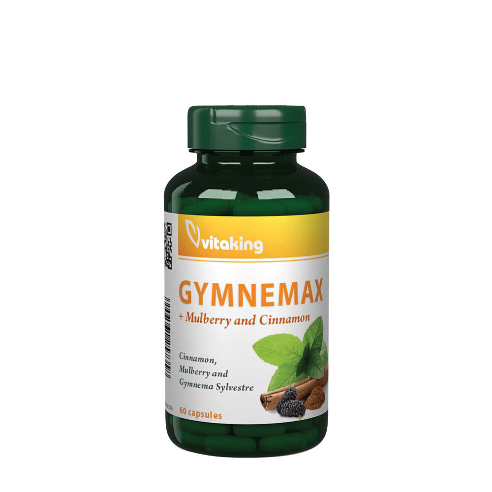 Vitaking Gymnemax + šilkmedžio uogos ir cinamonas 750 mg (60 kapsulių) – Viking Supplements