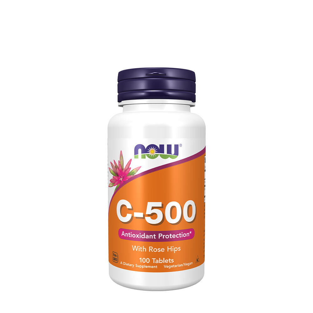 Vitamin C-500 with Rose Hips - 100 tablets - Viking Supplements