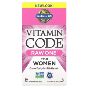 „Vitamin Code RAW ONE“ moterims – 30 kapsulių – Viking Supplements