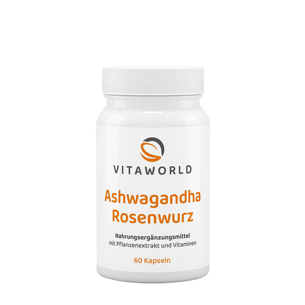 „Vitaworld“ ašvagandos ir rožių šaknų kompleksas (60 kapsulių) – Viking Supplements