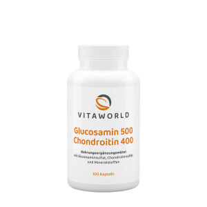 Vitaworld Glucosamine 500 + Chondroitin 400 (100 Capsules) - Viking Supplements