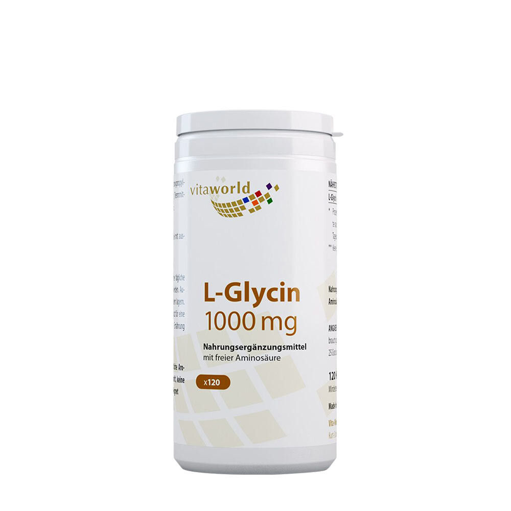 „Vitaworld“ L-glicinas 1000 mg (120 kapsulių) – Viking Supplements