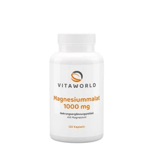„Vitaworld“ magnio malatas 1000 mg (120 kapsulių) – Viking Supplements