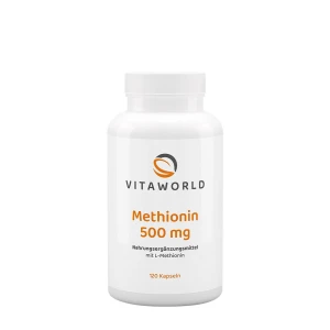 „Vitaworld“ metioninas 500 mg (120 kapsulių) – Viking Supplements