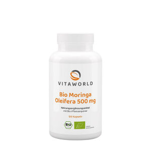 Vitaworld Moringa Oleifera 500 mg Organic (120 Capsules) - Viking Supplements