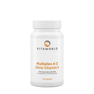 „Vitaworld Multiplex A-Z“ be vitamino K (120 kapsulių) – Viking Supplements