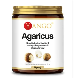 „YANGO“ Agaricus ekstraktas – 10% polisacharidai (50 g) – Viking Supplements