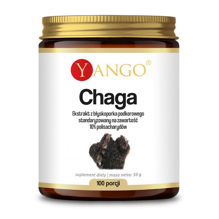 „YANGO“ čagos ekstraktas – 10% polisacharidai (50 g) – „Viking Supplements“