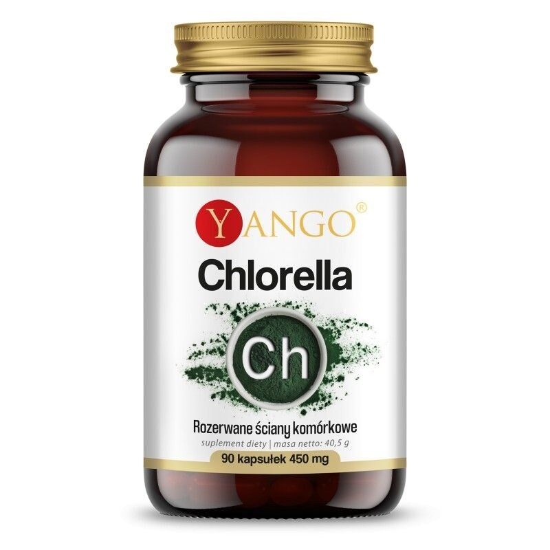 YANGO Chlorellia – su pažeistomis ląstelių sienelėmis (90 kapsulių) – „Viking Supplements“