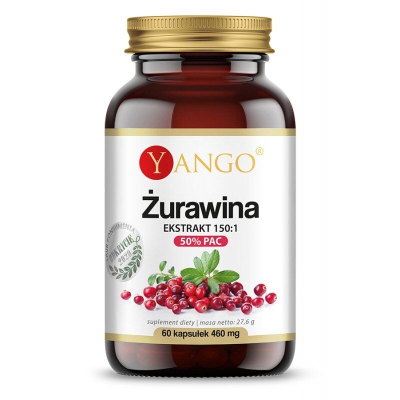 YANGO Spanguolės – 50% proantocianidinai – ekstraktas 150:1 (60 kapsulių) – Viking Supplements
