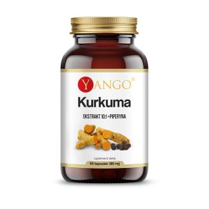 YANGO Curcuma – ekstraktas su piperinu (60 kapsulių) – „Viking Supplements“